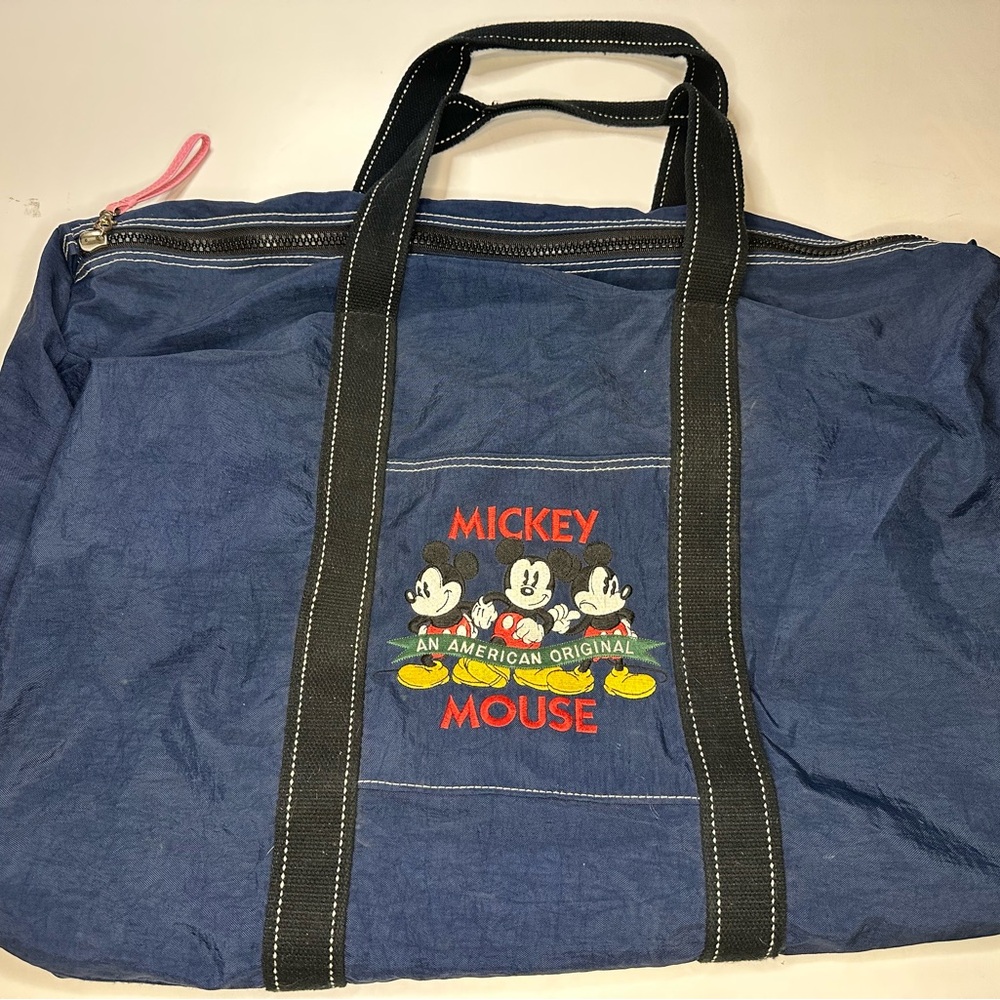 Vintage Disney Duffle Bag/Wallet Mickey Mouse An American Original Disney Store